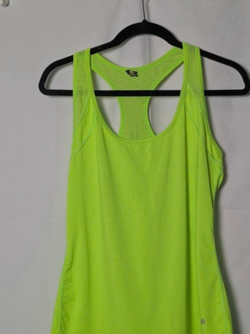 Neon Lime Racerback Tank Top - Unbranded